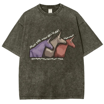 Shun the Non-Believer   Vintage Distressed T-shirt