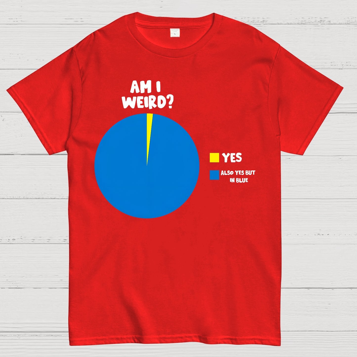 Yes But In Blue Geek T-Shirt