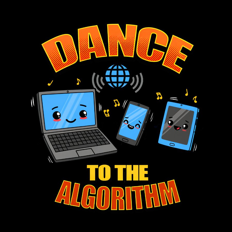 Dance To The Algorithm Funny Techie Meme Geek T-Shirt