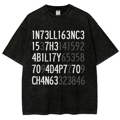 Intelligence Vintage Distressed T-shirt