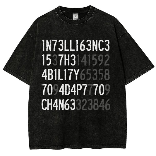 Intelligence Vintage Distressed T-shirt