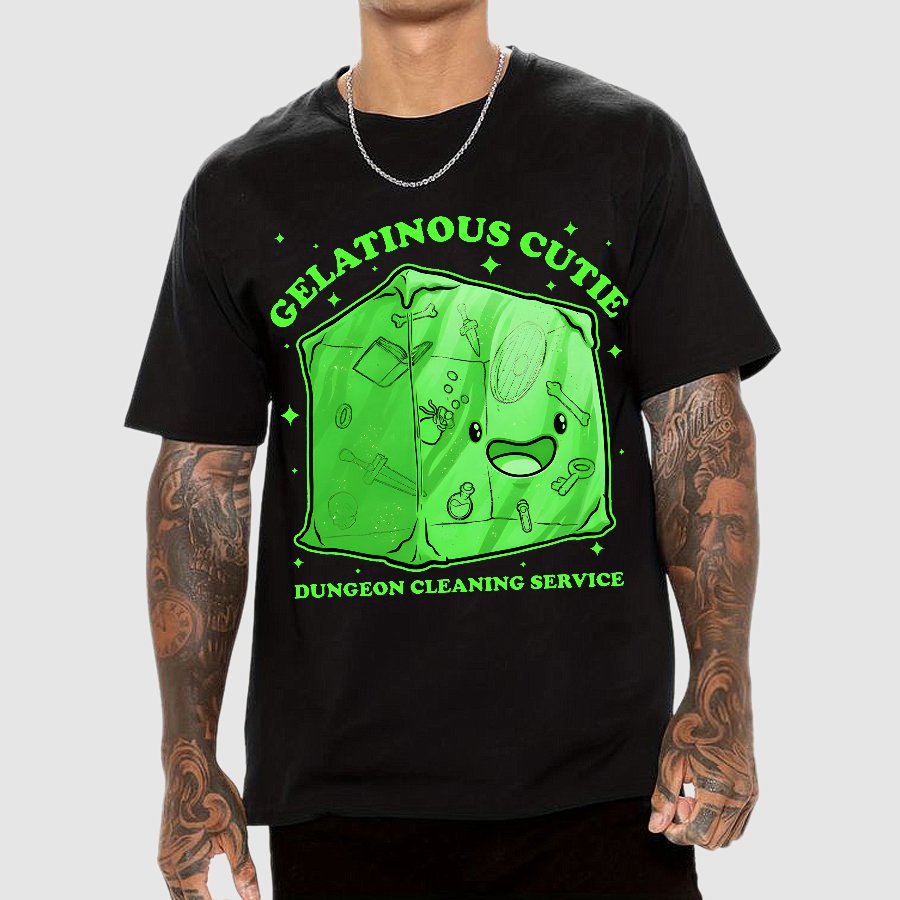 Gelatinous Cute Dungeon Geek T-Shirt