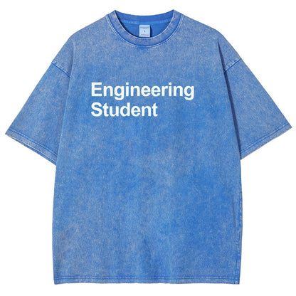 Engineering Student Unisex Fit Washed T-Shirt