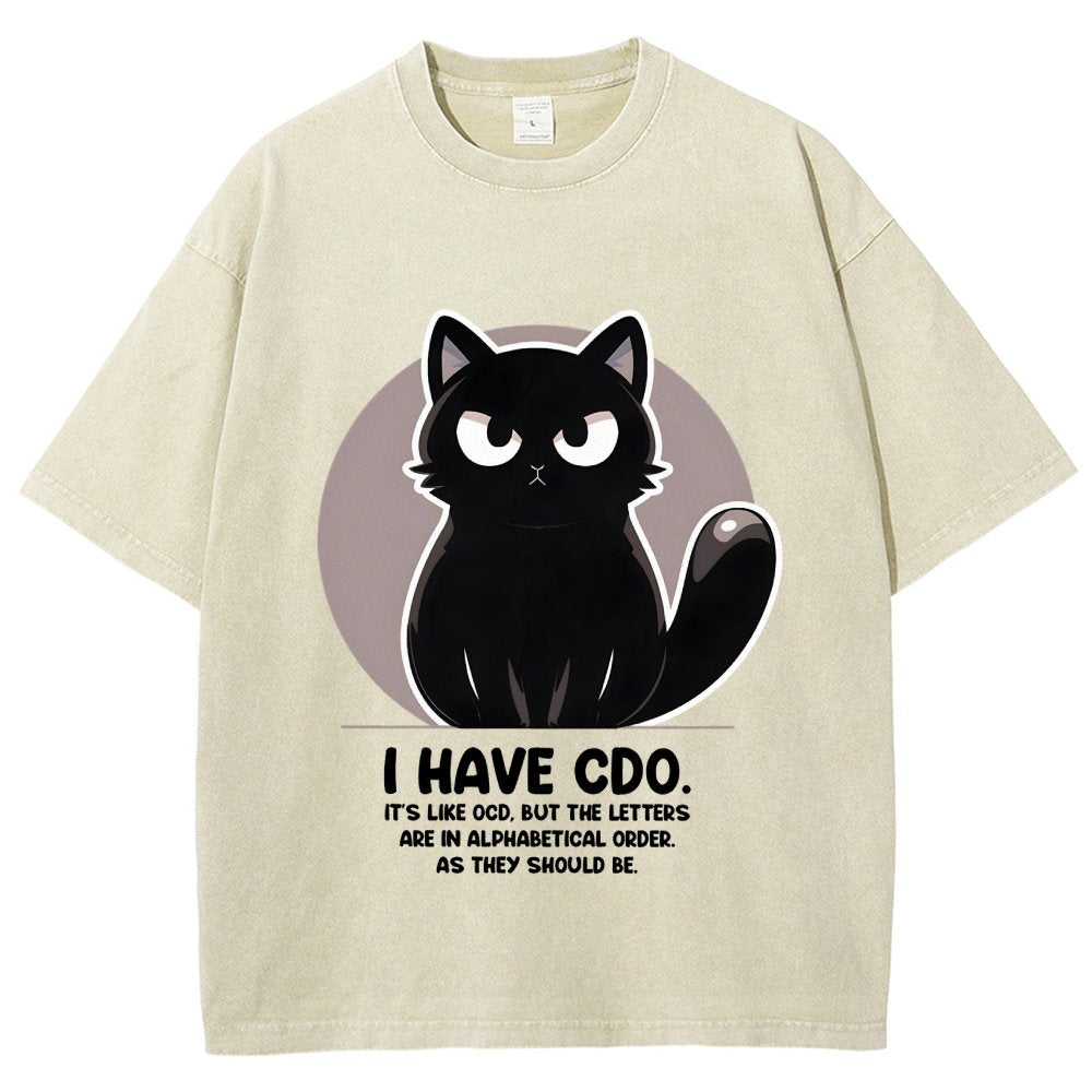 OCD vs CDO Vintage Distressed T-shirt
