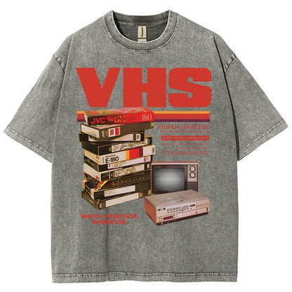 Vintage VHS Tapes  Vintage Distressed T-shirt