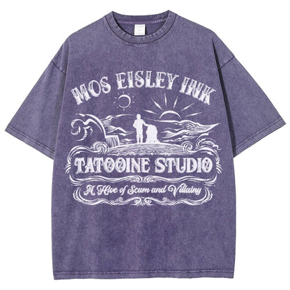 Tattoo-ine Studio Vintage Distressed T-shirt