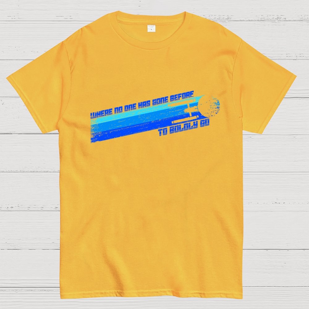 To Boldly Venture Where No One Has Ventured Before Geek T-Shirt
