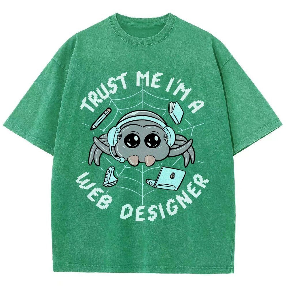 TRUST ME I'M A WEB DESIGNER Vintage Distressed T-shirt