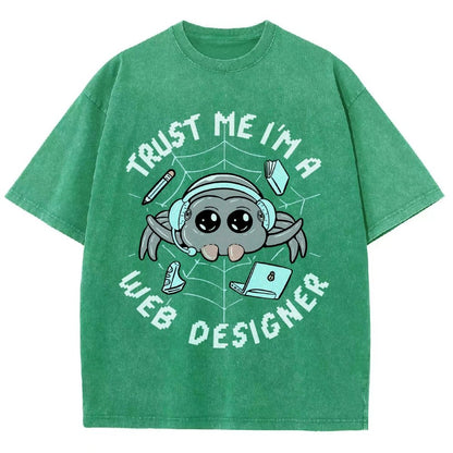 TRUST ME I'M A WEB DESIGNER Vintage Distressed T-shirt