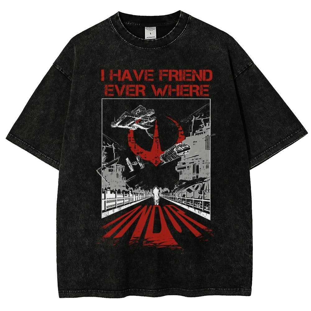 I Have Friends Every where Vintage Distressed T-shirt