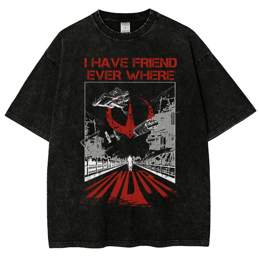 I Have Friends Every where Vintage Distressed T-shirt