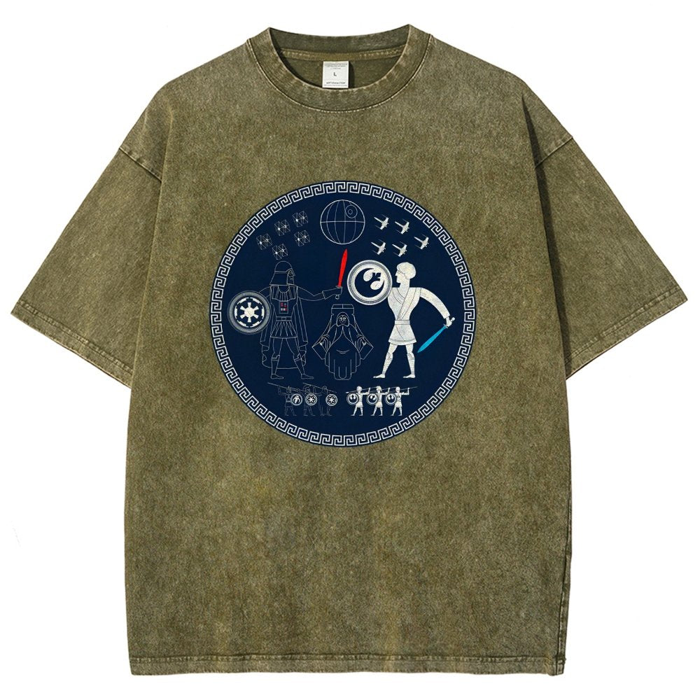 Greek Wars Vintage Distressed T-shirt
