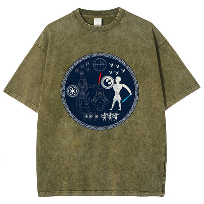 Greek Wars Vintage Distressed T-shirt