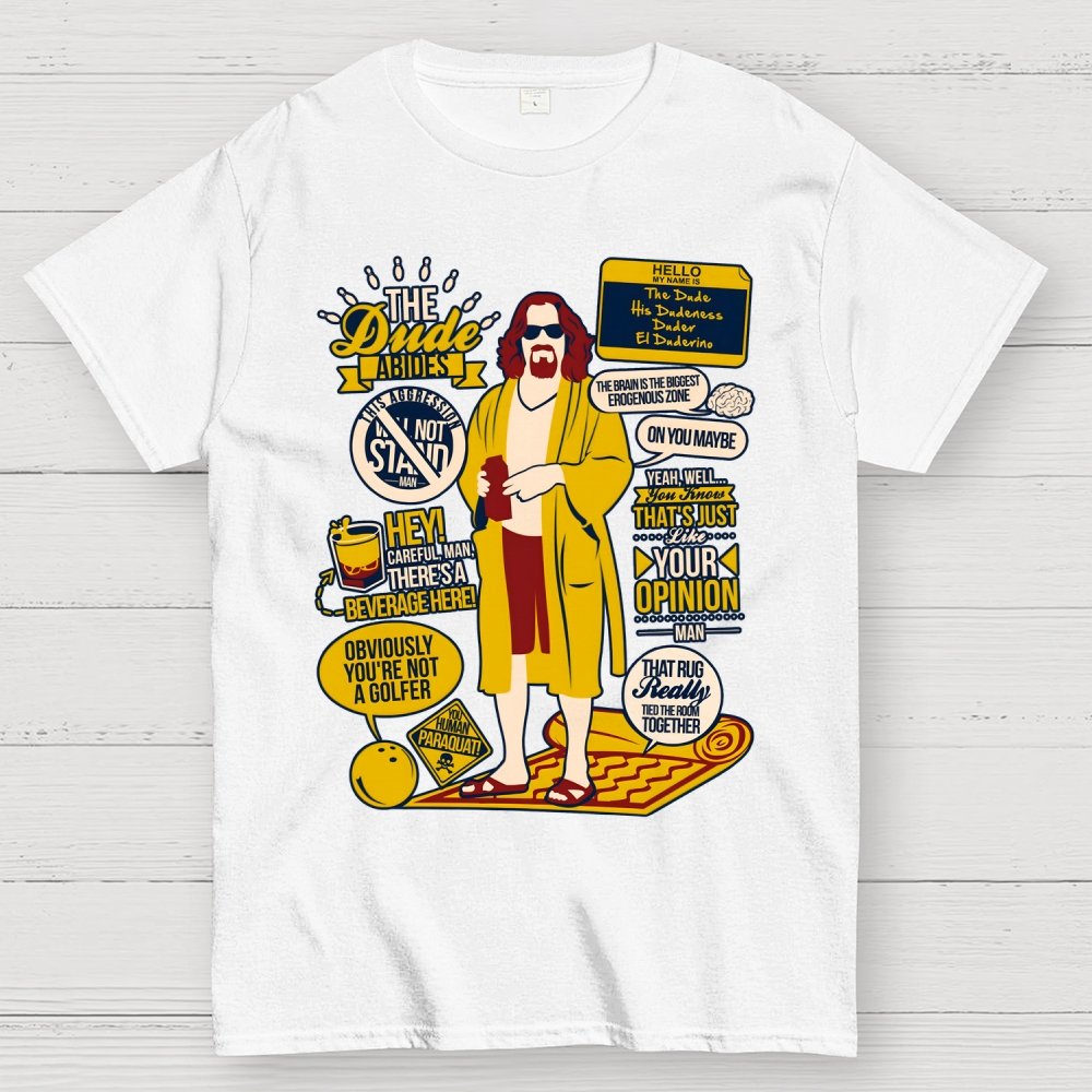 The Dude Quotes Geek T-Shirt
