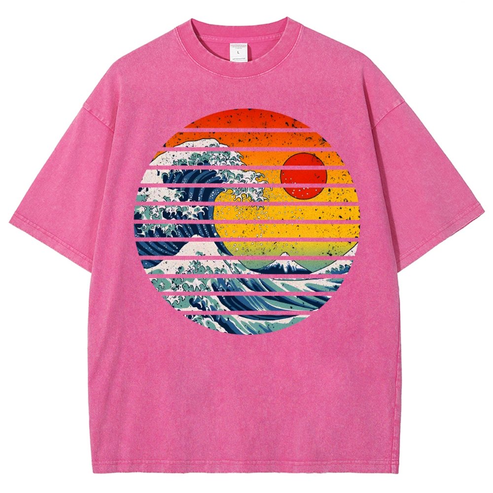 Freak Wave Vintage Distressed T-shirt