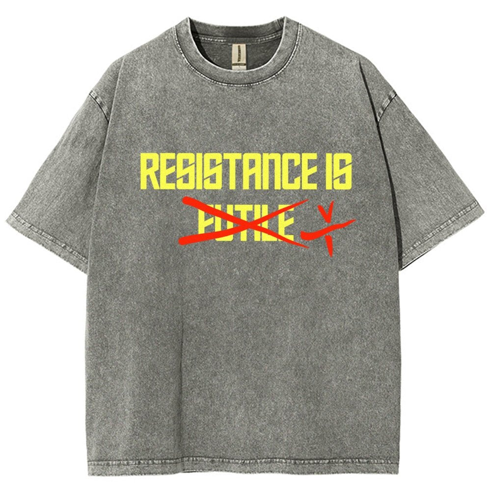Resistance is futile Vintage Distressed T-shirt