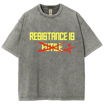 Resistance is futile Vintage Distressed T-shirt