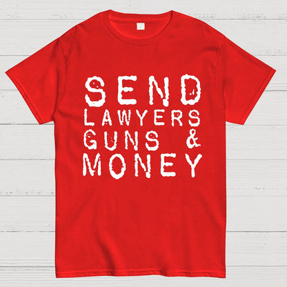 Send Lawyers Guns And Money Geek T-Shirt