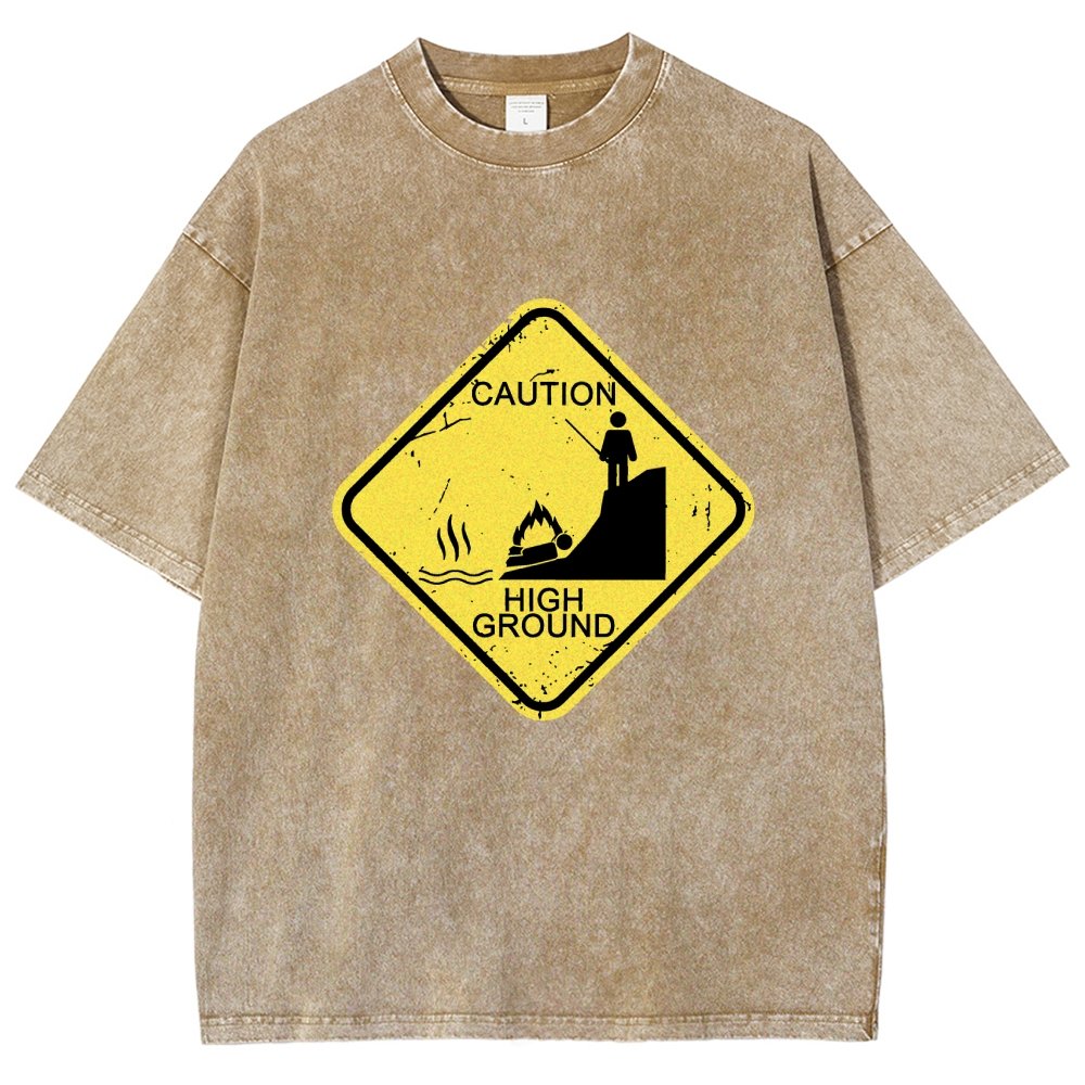 Top Spot Warning Vintage Distressed T-shirt