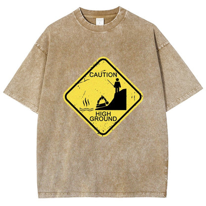 Top Spot Warning Vintage Distressed T-shirt