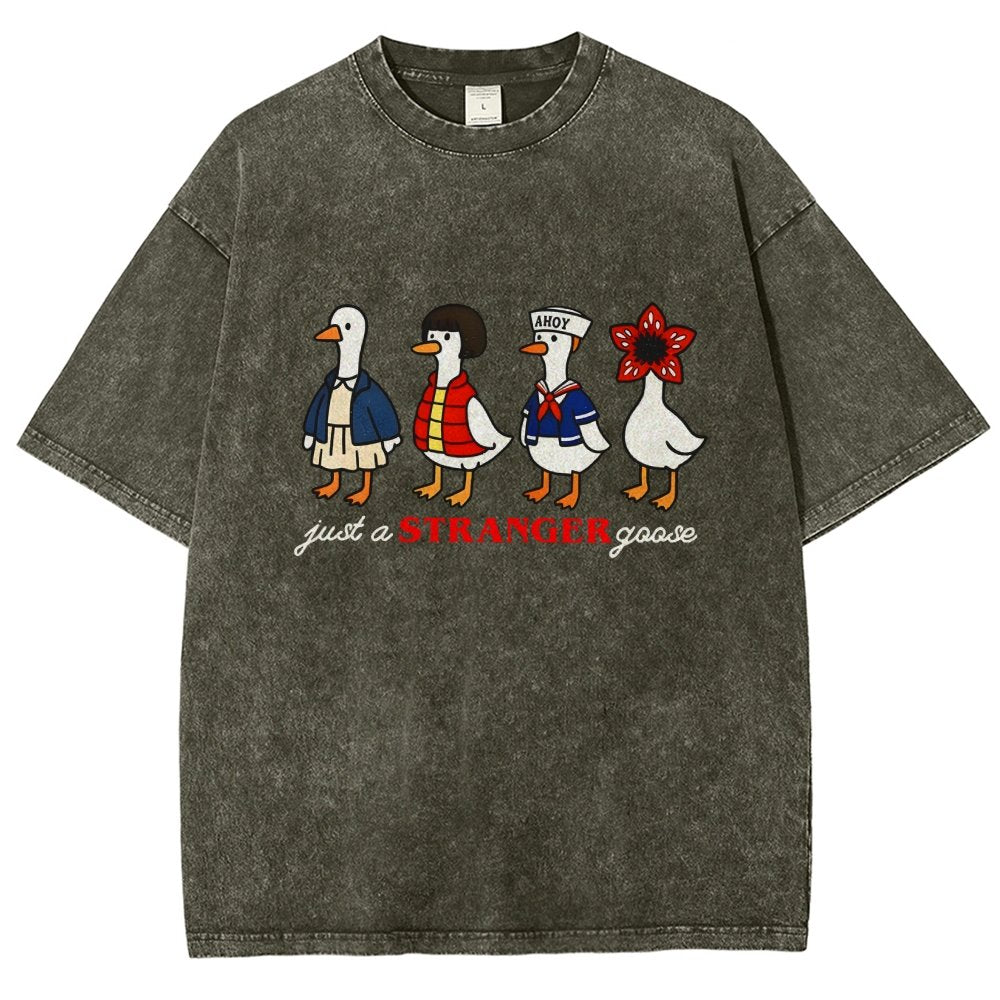 Just a stranger goose Vintage Distressed T-shirt