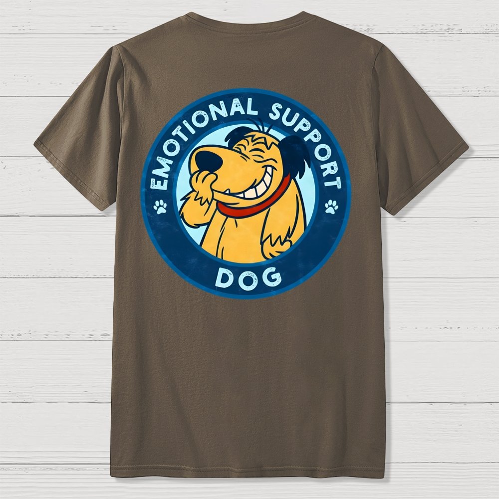 Dog Support Or Not? Front And Back Printing Geek T-Shirt