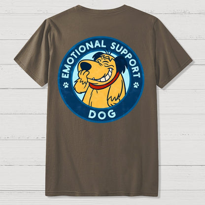 Dog Support Or Not? Front And Back Printing Geek T-Shirt