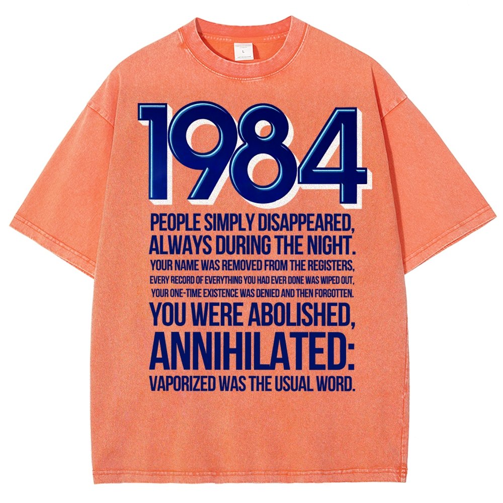 1984-Evaporation-Satire Vintage Distressed T-shirt