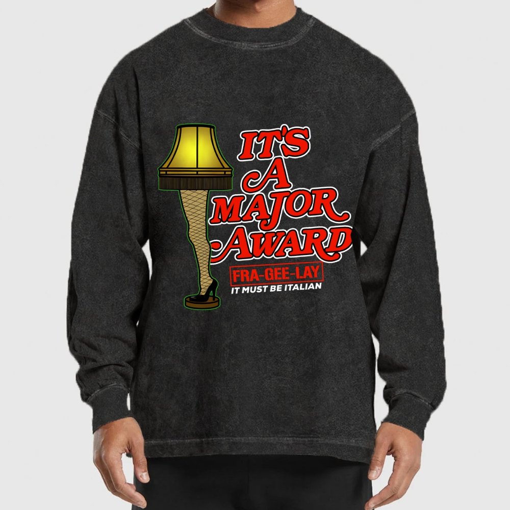 Major Award Washed Long Sleeve Tee