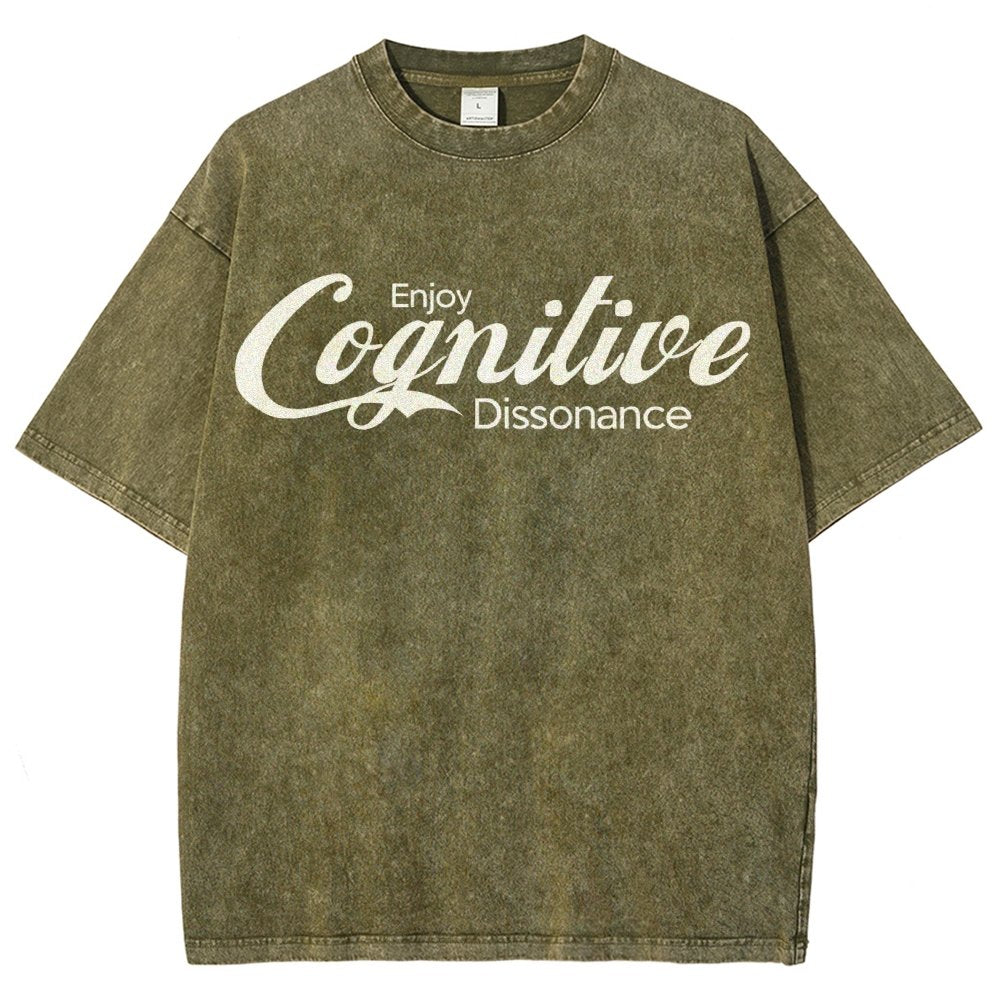 Enjoy Cognitive Dissonance Vintage Distressed T-shirt
