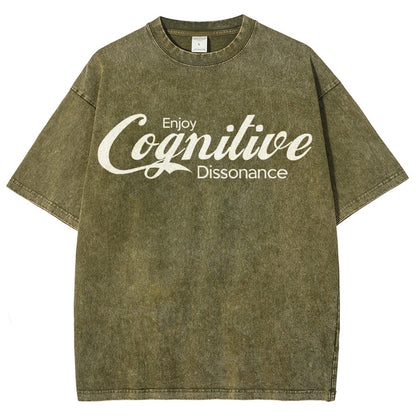 Enjoy Cognitive Dissonance Vintage Distressed T-shirt