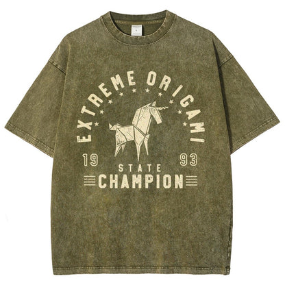 Extreme Origami Champ Vintage Distressed T-shirt