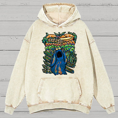 A Monstrous Scream Vintage Distressed Hoodie
