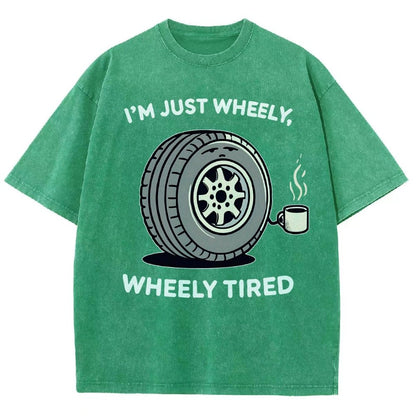Wheely, Wheely Tired Vintage Distressed T-shirt