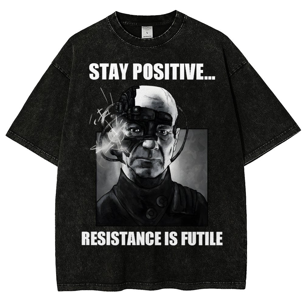 Stay positive... Persistence is key Vintage Distressed T-shirt