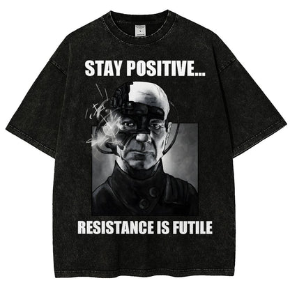 Stay positive... Persistence is key Vintage Distressed T-shirt