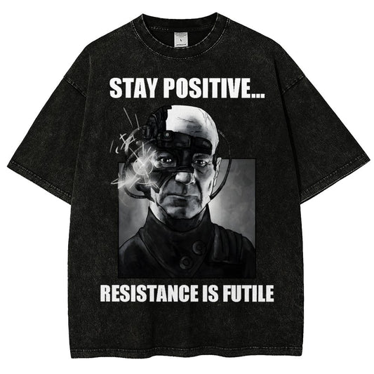 Stay positive... Persistence is key Vintage Distressed T-shirt