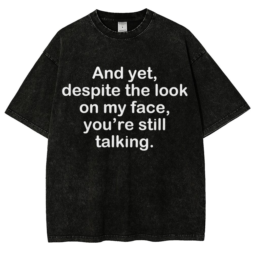 Funny Words Vintage Distressed T-shirt