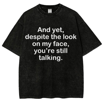 Funny Words Vintage Distressed T-shirt