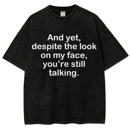Funny Words Vintage Distressed T-shirt