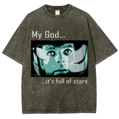 My God t's full of stars! Vintage Distressed T-shirt