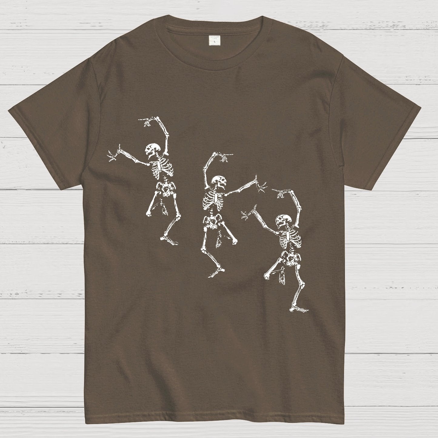 Skeleton Dancing Halloween Geeky T-Shirt