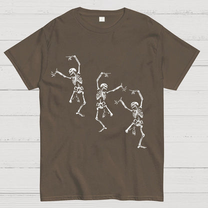 Skeleton Dancing Halloween Geeky T-Shirt