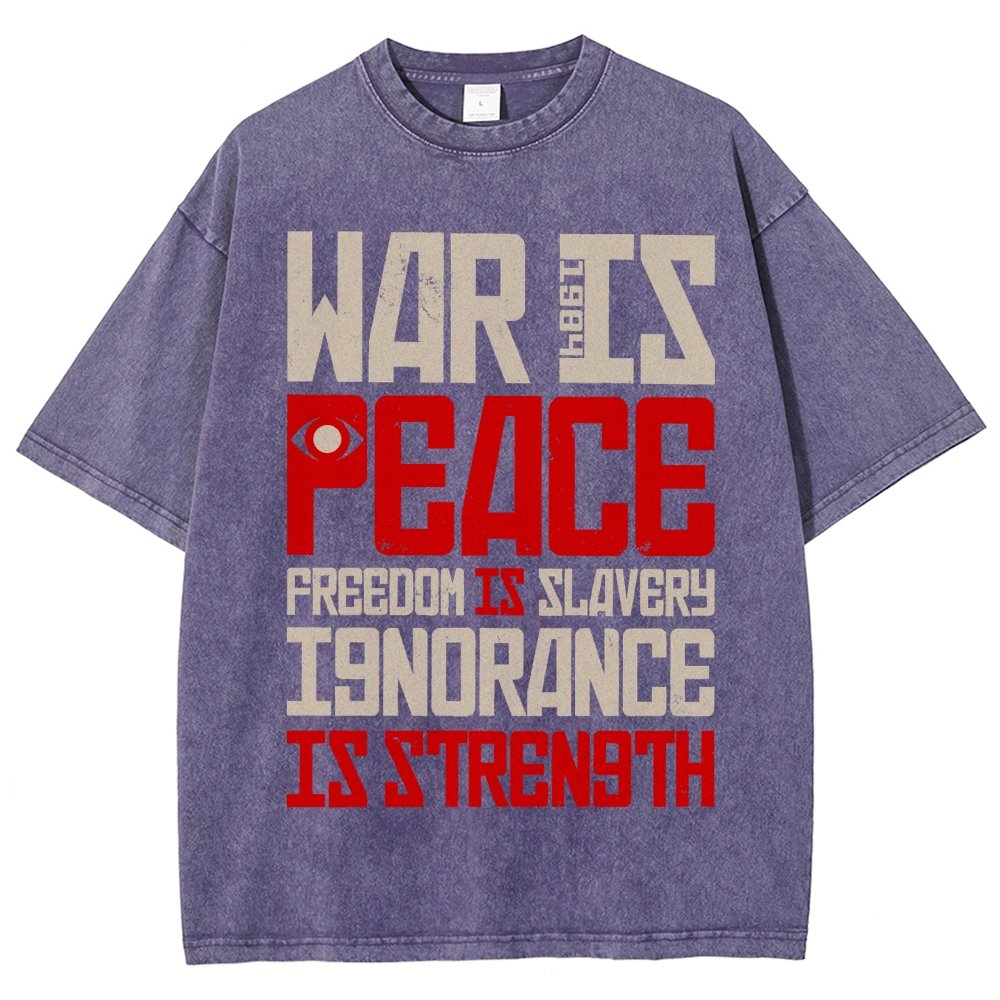 War is Peace  Vintage Distressed T-shirt