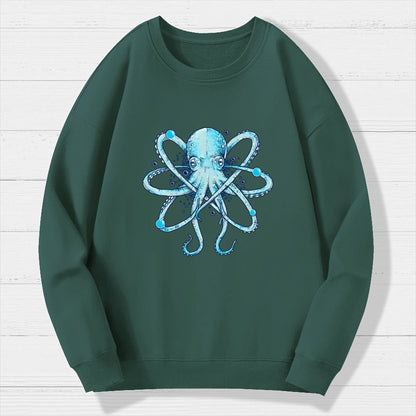 Atomic Octopus Geek Cotton Sweatshirt