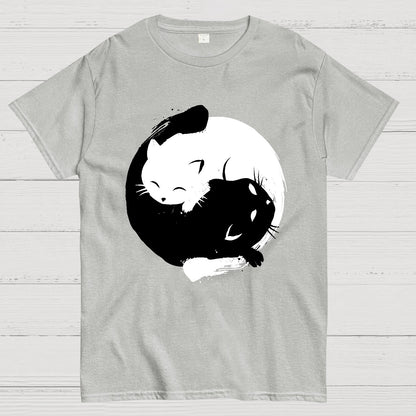 Yin-yang Cat Geek T-Shirt