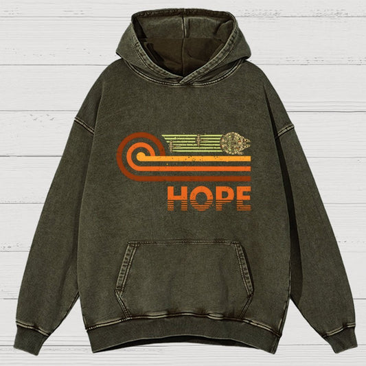 Retro Vintage Hope Vintage Distressed Hoodie