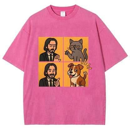 Dog Vintage Distressed T-shirt