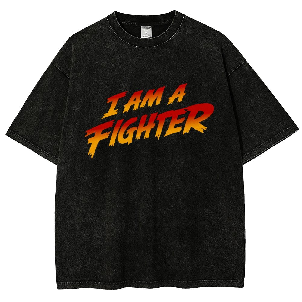I Am A Fighter Vintage Distressed T-shirt