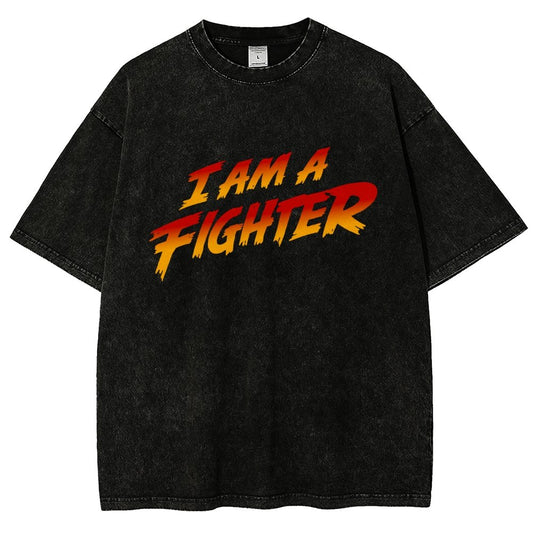 I Am A Fighter Vintage Distressed T-shirt